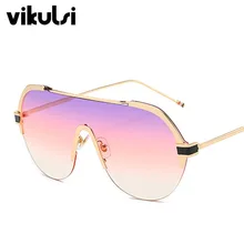 Унисекс Роскошные цельные солнцезащитные очки знаменитостей для женщин, итальянский бренд, дизайнерские солнцезащитные очки пилота для женщин и мужчин, трендовые солнцезащитные очки UV400