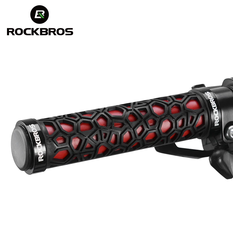 ROCKBROS MTB الدراجة المقود القبضات المطاط قفل على القبضات ل MTB للطي الدراجة الثابتة تصميم أجزاء للدراجات صالح 2.22 سنتيمتر ، 4 ألوان
