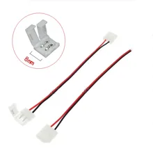 

1PCS 5PCS 2 Pin Power 8mm LED Strips Lights Connector Splice Clip For SMD 3528 2835 3014 LED Strip Lamps Lights Bar Conector