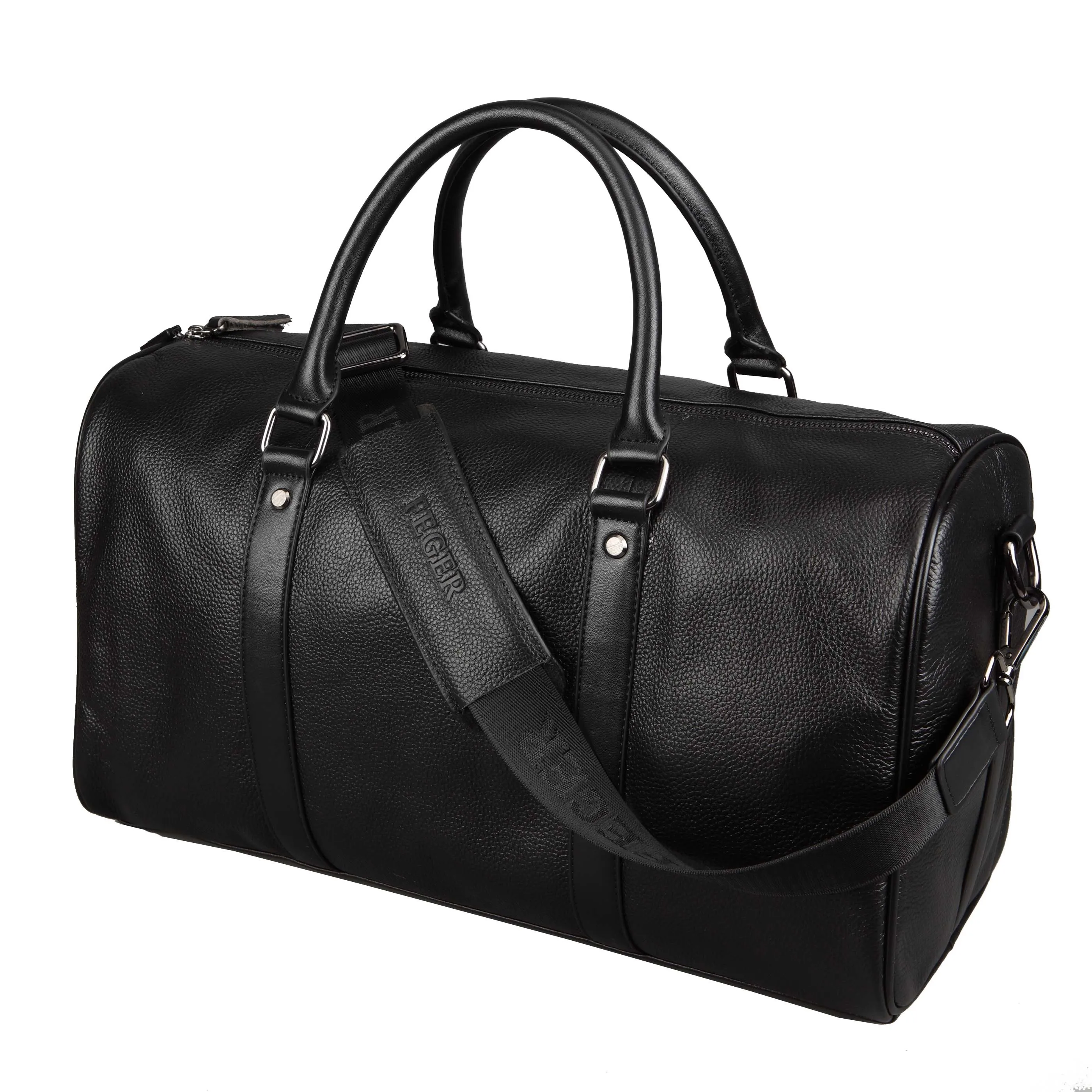 

brand design fashion extra large weekend duffel bag large genuine leather business men's travel bag popular design duffle