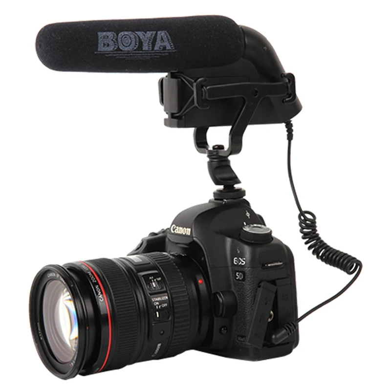 

BOYA BY-VM200P Super Cardioid Video Condenser Microphone for Canon Nikon Sony DSLR SLR Camera Camcorder Studio Video Recording