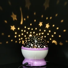Rotation Star Sky Kid Luminous Light Lamp Night Projector Romantic Decoration Sleep Projection Light