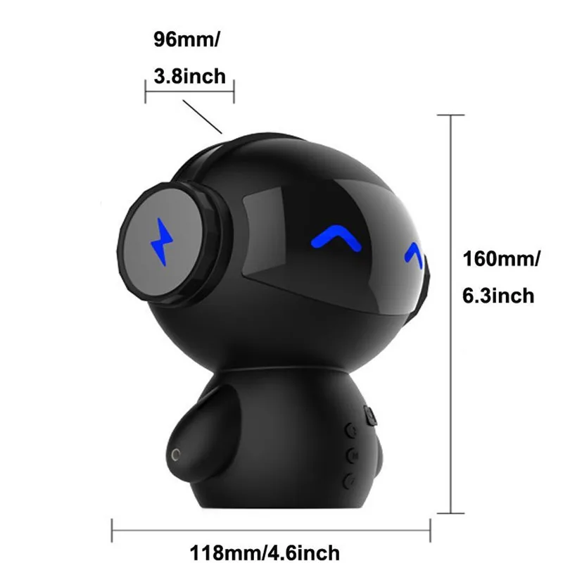 Новый инновационный робот Smart Blueototh динамик с BT CSR 3 0 Plus басы музыкальные звонки