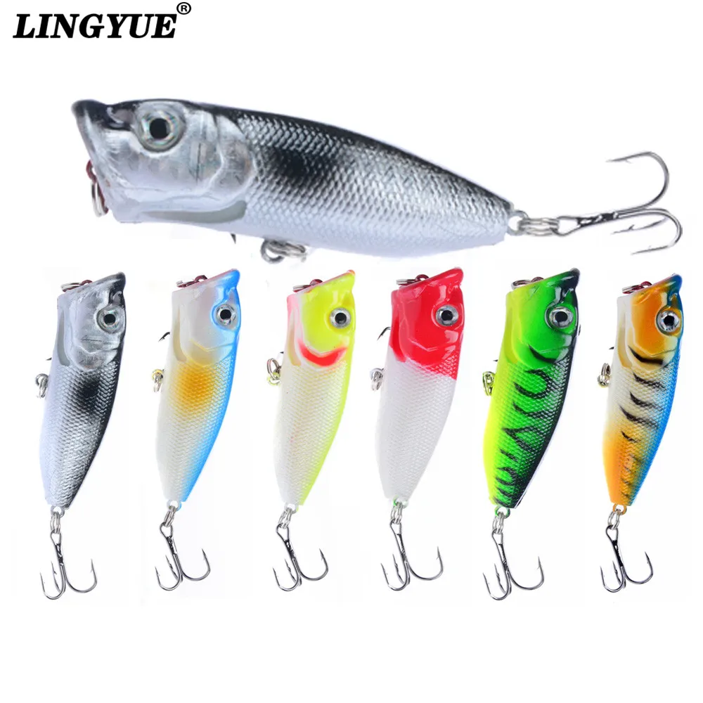 1 шт. 6 5 см 12 г Topwater Popper рыболовные приманки искусственные высококачественные
