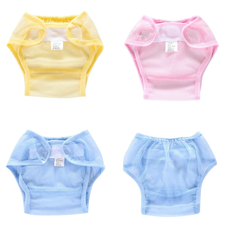 

Not Waterproof Summer Style Washable Cloth Nappy Baby Diaper Reusable Baby Nappy Pocket Mesh Cloth Reusable Diapers