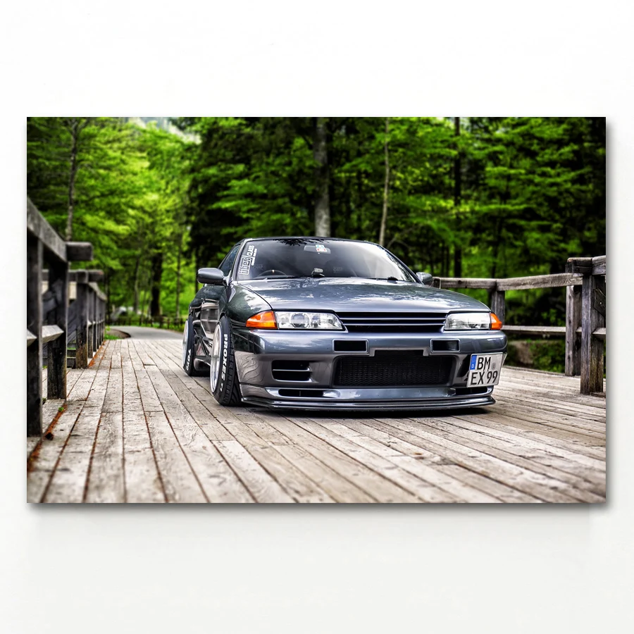 Nissan Skyline GTR R32 классических автомобилей настенные художественные плакаты и принты