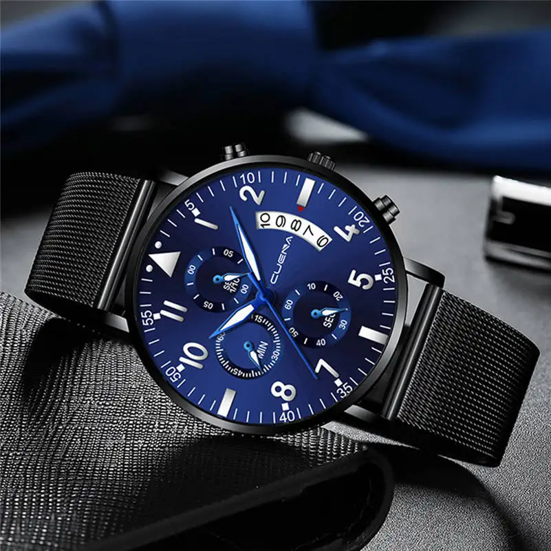

CUENA 2019 Top Brand Luxury Men's Watch Low Waterproof Date Clock Watches Men Quartz Casual Wrist Watch Relogio Masculino CC5