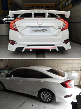 

Fit for HONDA for CIVIC 1O GEN 2016 RS carbon fiber tail spoiler wing