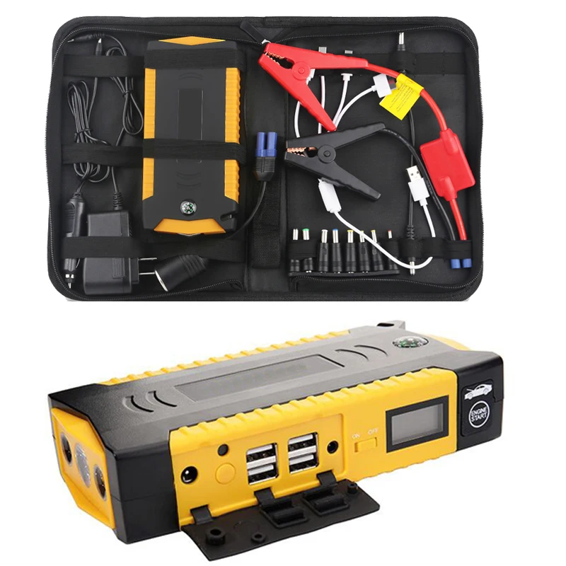 

82800mAH Portable Mini Emergency Starting Device Start Emergency Booster Power Bank Jump Starter Battery Car Auto Multifunction