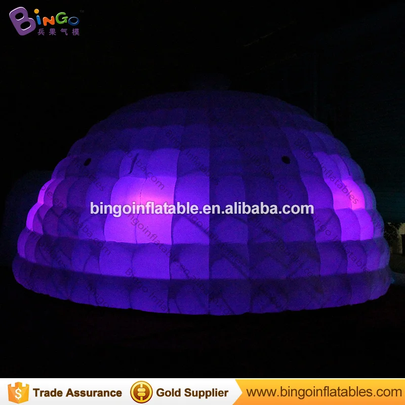  LED lighting 6X3 meters inflatable igloo / inflatable snow igloo / inflatable igloo for kids toy te