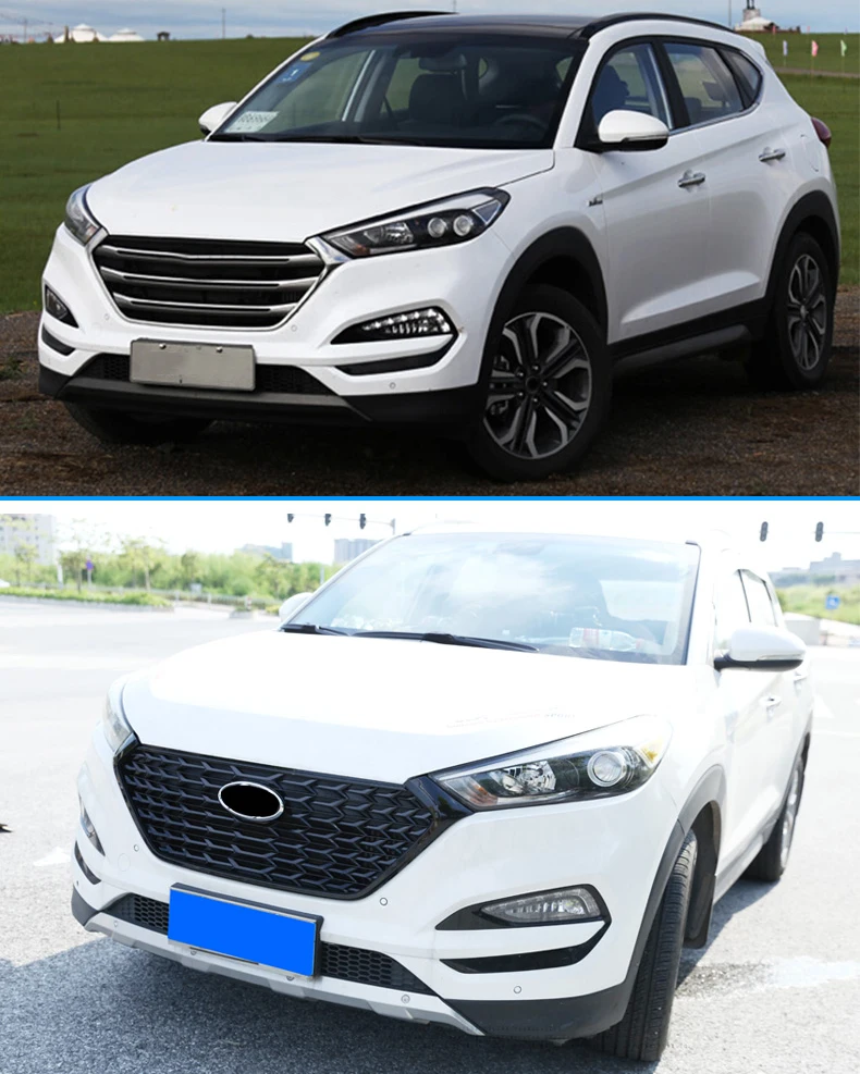 Lsrtw2017 Abs автомобиля Передняя решетка чистая средняя сетка для hyundai Tucson