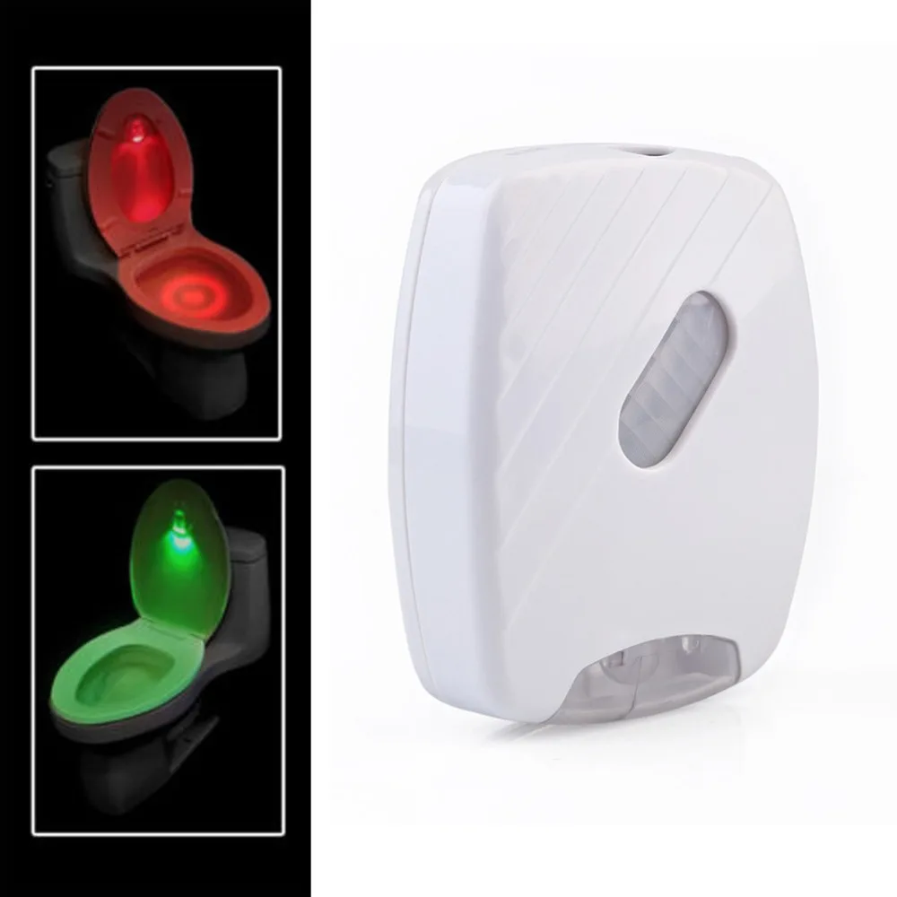 2016 Motion Activated Flush Toilet Lamp Creative LED Toilet Light Safe