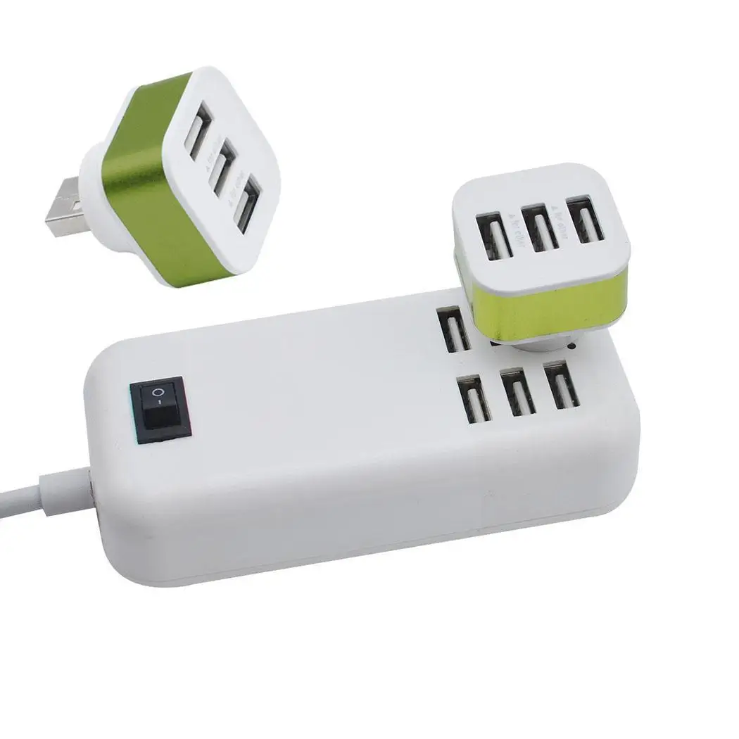 Портативный 3 Порты USB2.0 HUB адаптер Повседневное и легкий случайный общего