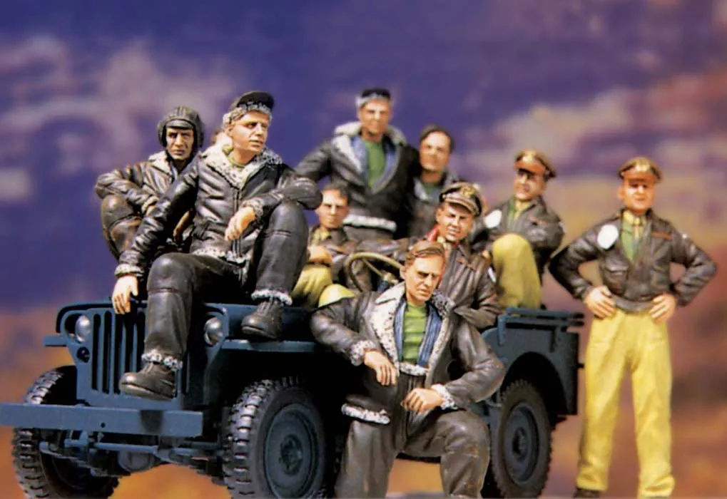 

1/35 Resin Figure Model Kits MEMPHIS BELLE 10 guys (NO CAR) Unassembled unpainted