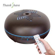 THANKSHARE Арома эфирные масла диффузор увлажнитель с дистанционным управлением ароматерапия воздуха тумана для офиса спа дерево зерна 550 мл