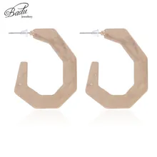 Badu Gold Silver Zinc Alloy Stud Earring Big Metal Punk Style Exaggerated Earrings for Women Christmas Jewelry Wholesale Badu Gold Silver Zinc Alloy Stud Earring Big Metal Punk Style Exaggerated Earrings for Women Christmas Jewelry Wholesale