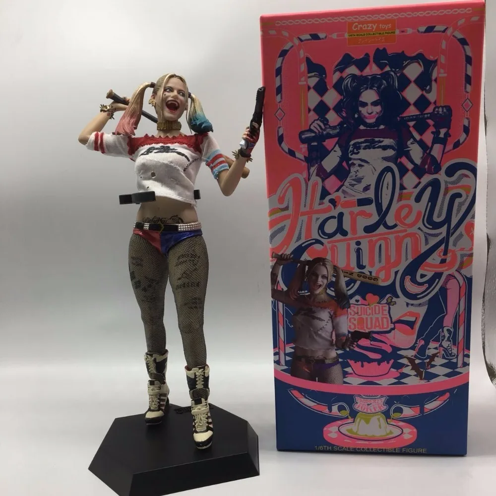 28 см Pazzo Toys Reale Versione Vestiti Squad Harley Quinn фигурка ПВХ Da Collezione модель игрушки куклы Brinquedos