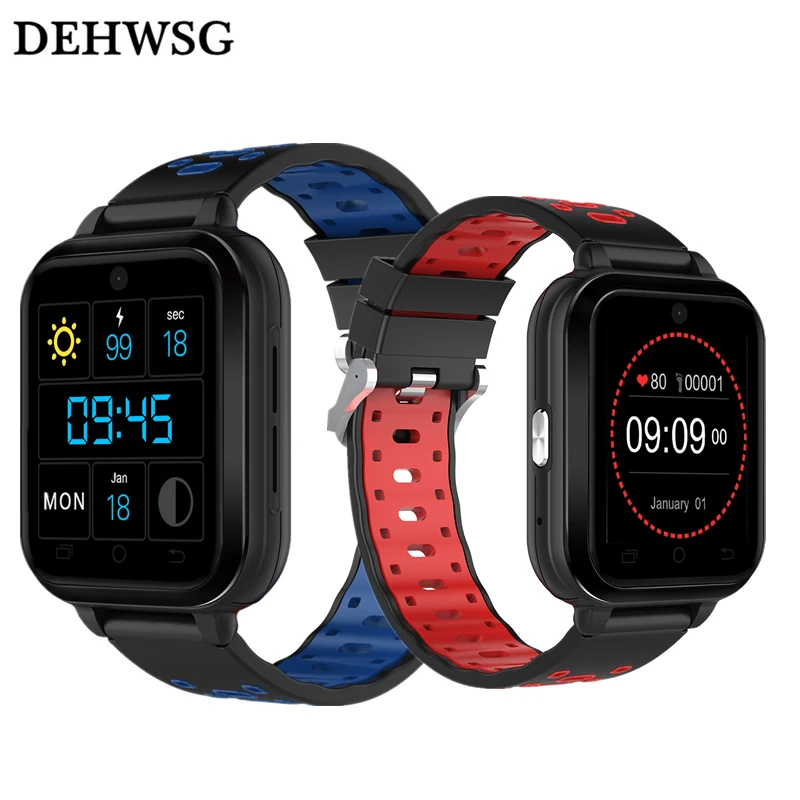 

DEHWSG Q1 Pro 4G smart watch Android 6.0 MTK6737 Quad Core 1GB/8GB SmartWatch Phone Heart Rate Sim Card Support Change Strap 18m