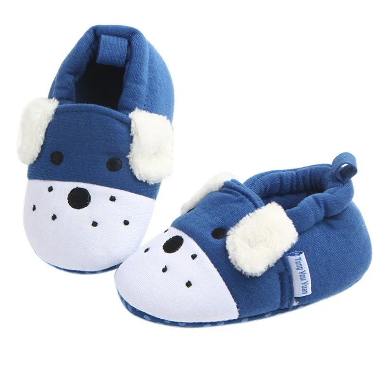 Baby Catton Pattern Prewalker Soft Cotton Crib Shoes