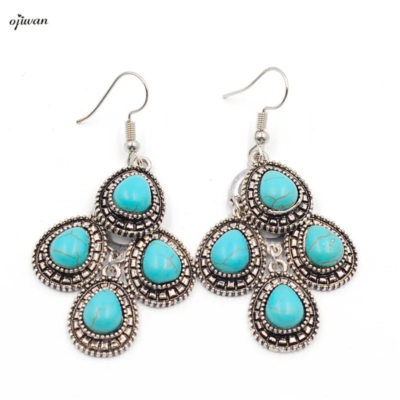 

Woman Vintage Earrings With Stones Statement Earrings Dangle Drop Earring Boho Earrings Jewelry Earrings Bohemian Earrings