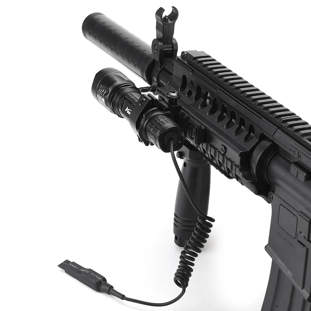AloneFire TK400 тактический светодиодный фокусировки фонарик xml L2 пистолет свет + кронштейн + Давление переключатель