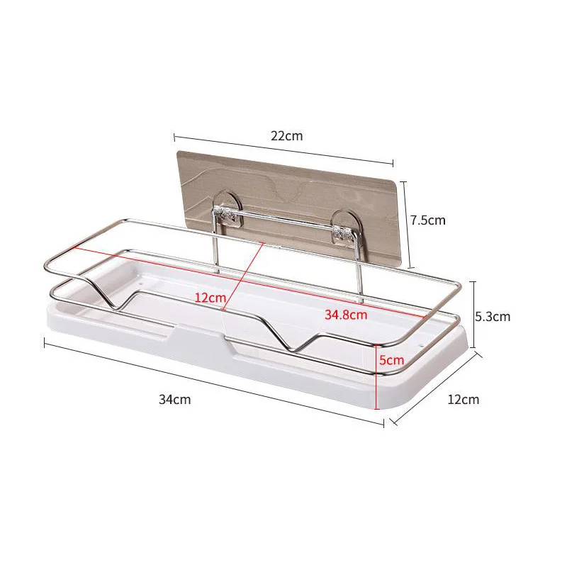 Полка для ванной комнаты угловая стойка для хранения Органайзер настенная полка для душа с присоской из нержавеющей стали кухонные стоки для ванной комнаты