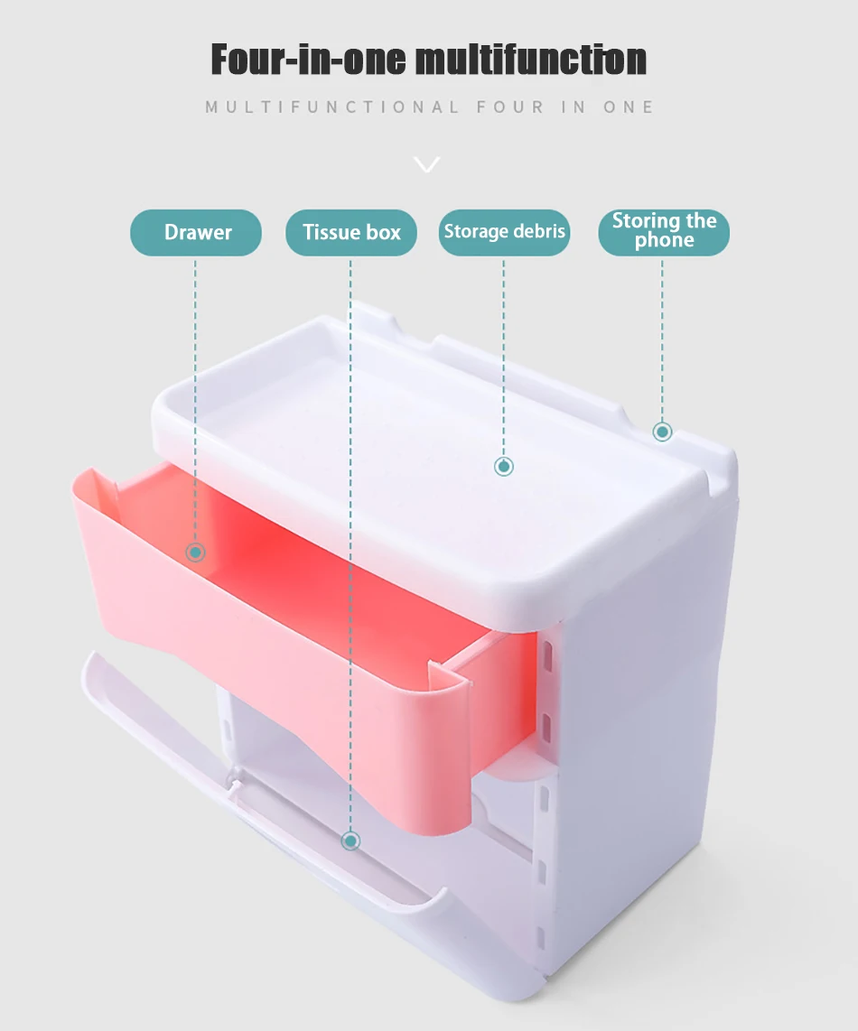 BAISPO держатели туалетной бумаги настенный водонепроницаемый тканевый ящик с ящиком для телефона Полка для хранения портативный держатель туалетной бумаги