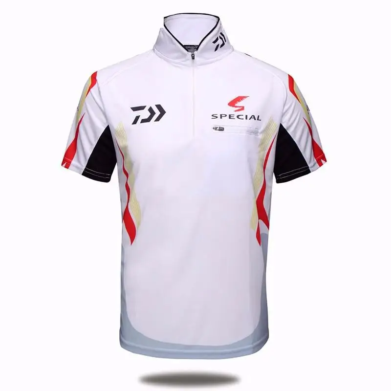 DAIWA Спортивная брендовая одежда для рыбалки новая рубашка для рыбалки с короткими рукавами дышащая быстросохнущая одежда для рыбалки с защитой от уф