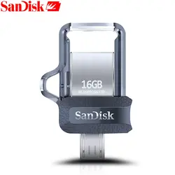 SanDisk оригинальный USB 3,0 флэш-накопитель OTG USB флэш-накопитель флешка, мини-накопитель USB флешки 32 ГБ высокоскоростной