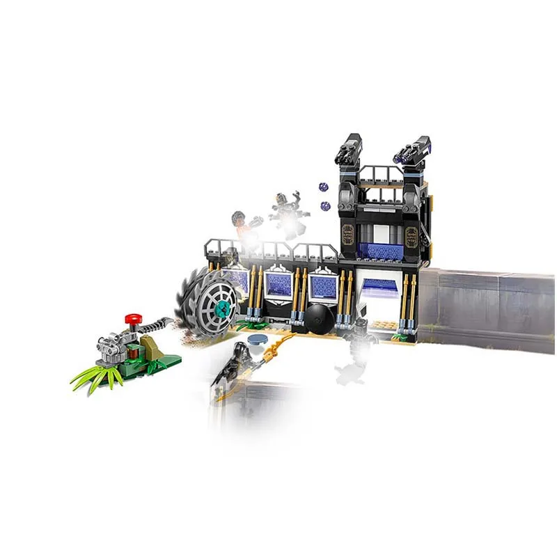 07106 466pcs Super Heroes Avengers Figures Corvus Glaive Thresher Attack Building Block Compatible Legoings 76103 Brick Toy