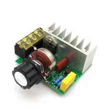4000W 220V AC SCR regulador de tensión Mayitr ajustable Placa de alimentación de Control de velocidad Dimmer para cepillo de Motor eléctrico Motor de hierro