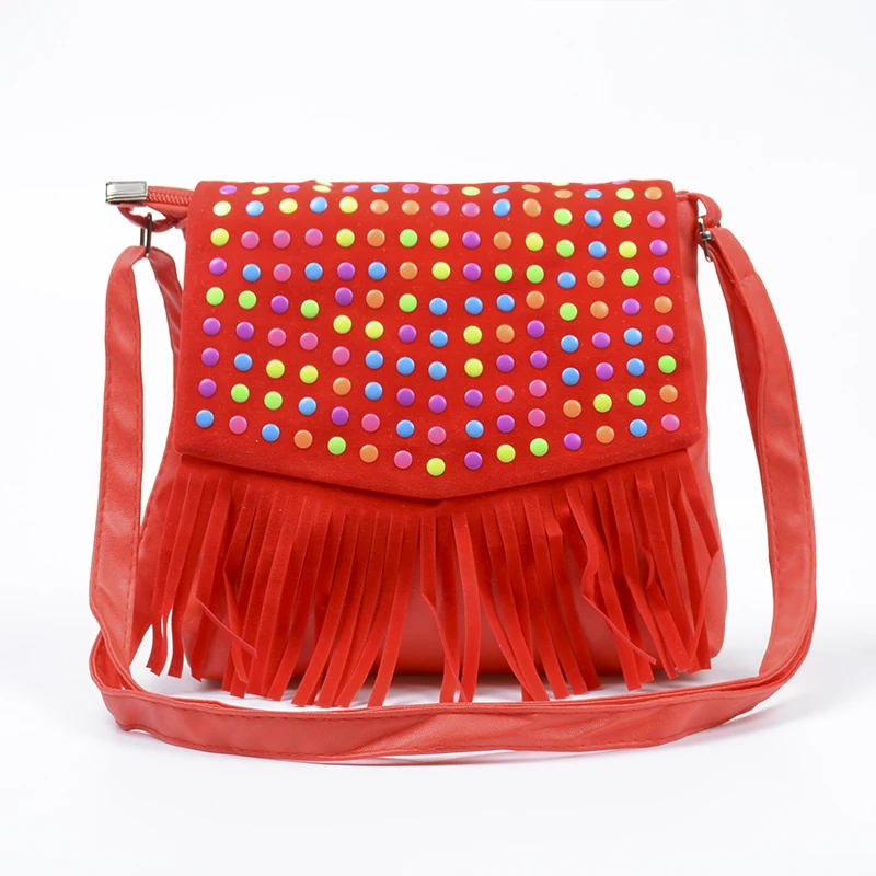Children tassel handbags girls small shoulder bag kids messenger bags mini bag Coin Purses Toddler font