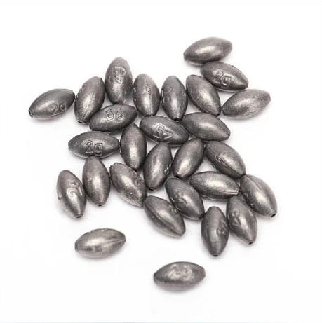 

100PCS 2g Fishing Lead Sinkers Seawater Fishing Accessory Sinker Weights
