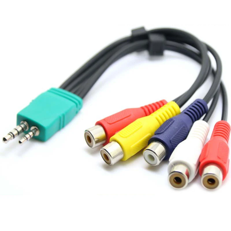 Новый 5 RCA Женский 2 3 аудио видео кабель адаптер разъем линейный провод