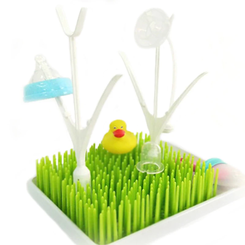 Baby Bottle Drier Grass Shape Toddler Pacifier Cleaning Drying Rack Shelf Newborn Nipple Milk Kettle Water Collect Groove BB3100 (1)