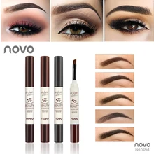 NOVO бренд PRO крем для бровей гелевая тушь для ресниц макияж водонепроницаемый гель для бровей корейский стиль макияж карандаш усилитель с кисточкой