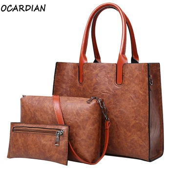 

OCARDIAN Handbags Set 3Pcs Bags For Women 2019 New Retro Fashion Women Bag Cross Body Luxury Women Bags Designer A25