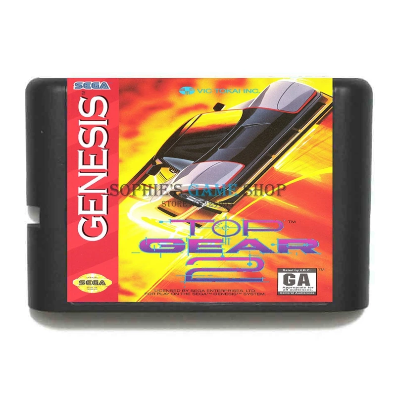 Топ gear 2 игровой картридж новейшая 16 бит игровая карта для sega Mega Drive/Genesis system