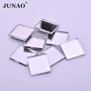 JUNAO 20pc Mix Size Clear Mirror Rhinestone Silver Crystal Applique Flat Back Acrylic Strass Non Sewing Stones for Decoration ► Photo 3/6