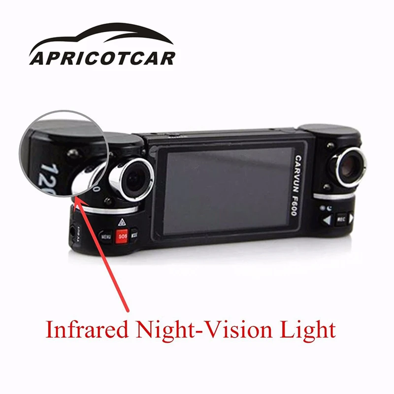 

APRICOTCAR 2.7" 16:9 TFT LCD Screen 1080P CAR HD DVR Recorder Dash Camera Video Cam Dual Lens Reversing Driving Recorder