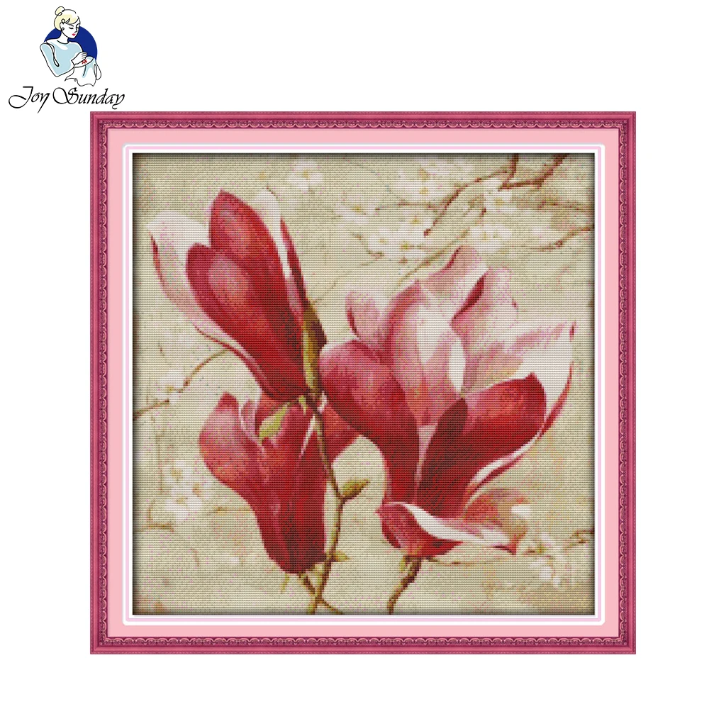 Buy Joy Sunday Magnolia Flower DIY Needlework 11CT14CT