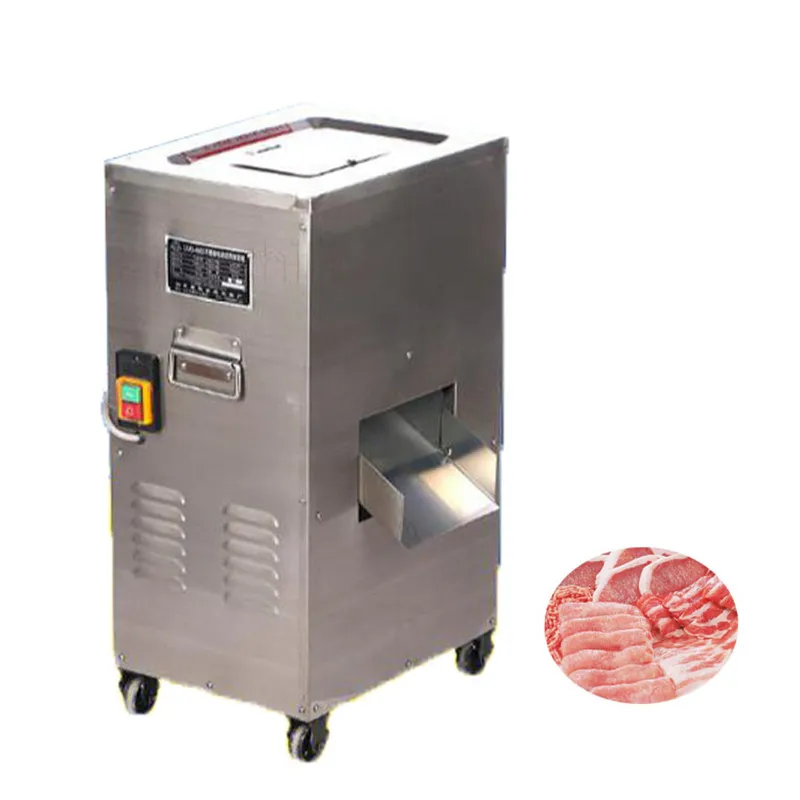 BEIJAMEI Stainless Steel Commercial Fresh Meat Slicer/Shredder/Cutting Machine Electric Meat Slicing Machine For Sale BEIJAMEI Stainless Steel Commercial Fresh Meat Slicer/Shredder/Cutting Machine Electric Meat Slicing Machine For Sale