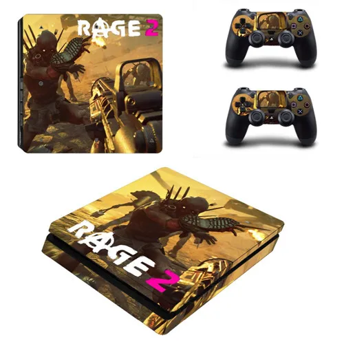 3 Игра Rage 2 PS4 тонкая кожа Стикеры наклейка для sony Игровые приставки 4 консоли и 2 контроллеры PS4 тонкие скины Стикеры s винил - Цвет: 3