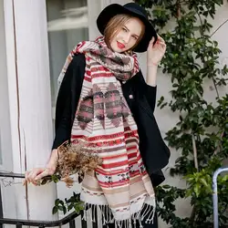 2018 Новый Ретро народном стиле шарфы зима модные женские шаль завернутый в теплой одеяла квадратный шарф для женщин девушки