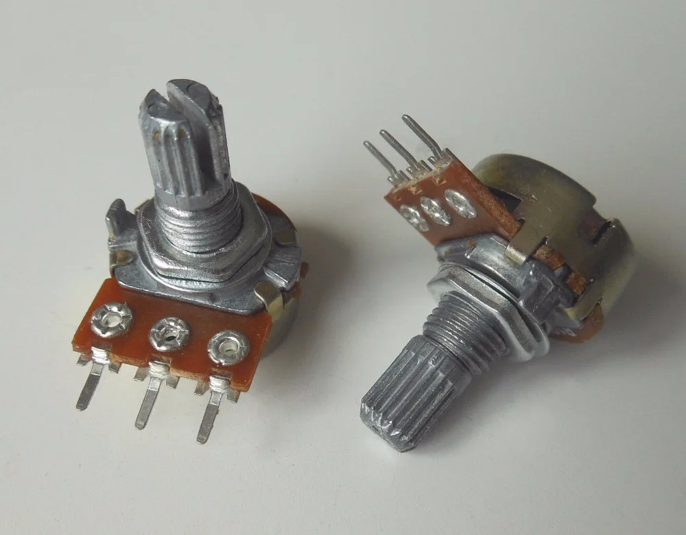 10pcs Wh148 B1k B2k B5k B10k To B1m B2m Linear Potentiometer Shaft 15mm