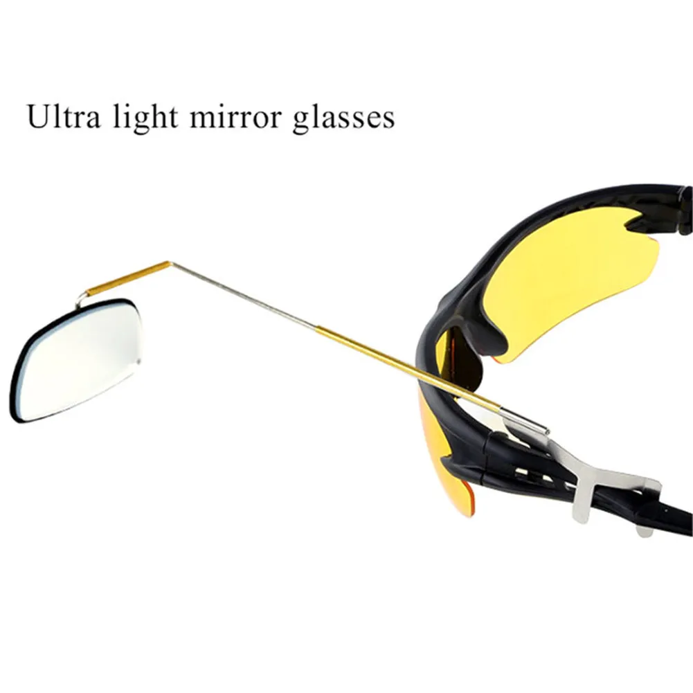 360 Degree Adjustable Bike Bicycle Riding Glasses Mirror Lightweight Cycling Sunglasses Mount Rearview Mirror