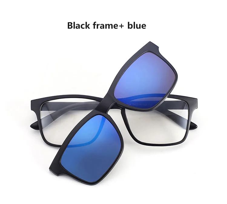 BCLEAR модные унисекс TR90 оптически рамка с 5 солнца зажим для линз на Поляризованные солнцезащитные очки ночного видения Магнитная оправы