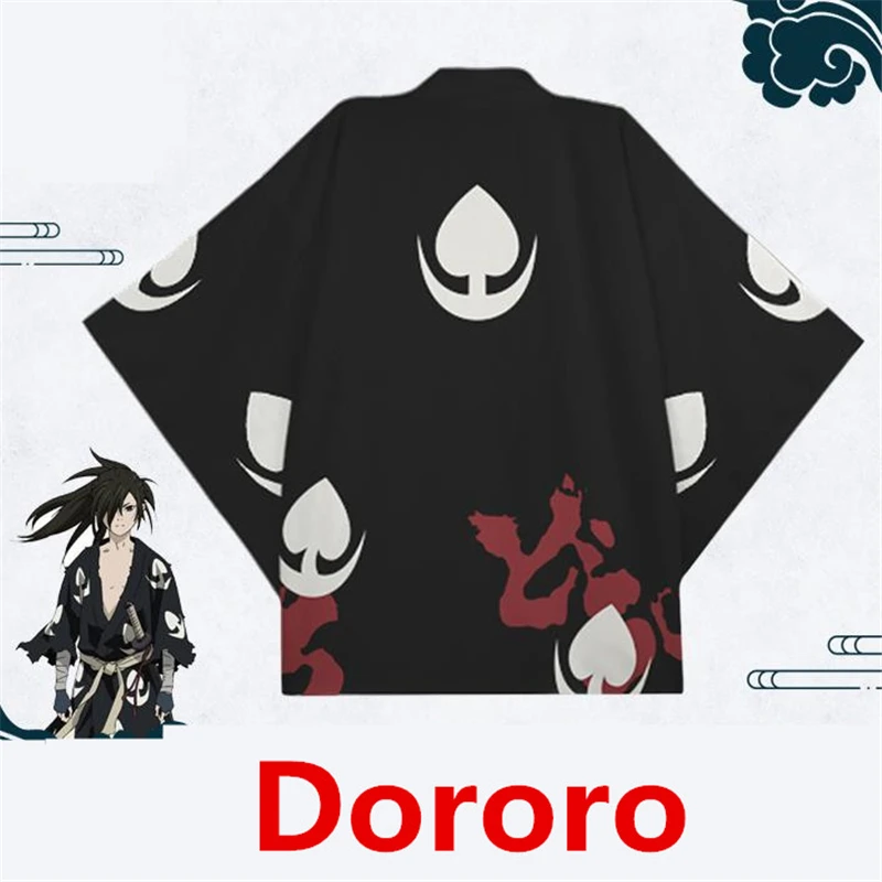 Аниме Dororo Hyakkimaru, Маскарадные костюмы, кимоно, 3D принт, плащ Haori, пижамы, халат, Комбинезоны для сна, костюм, Новинка