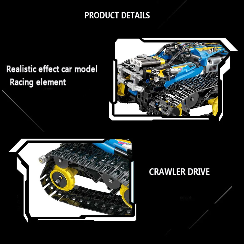 Высокое качество rc Танк 2,4 ГГц RC строительные блоки автомобиль DIY строительный набор игрушка DIY rc Танк RC трюк автомобиль приложение пульт дистанционного управления Датчик