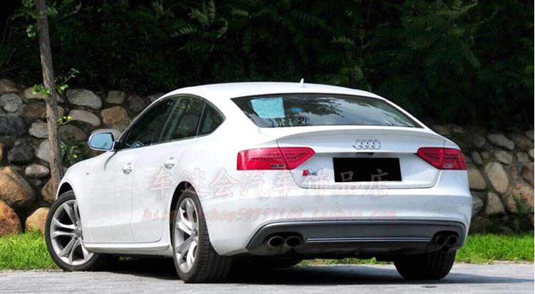 Painted Abs Car Rear Trunk Spoiler For Audi A5 S5 2007 2016 4 Door
